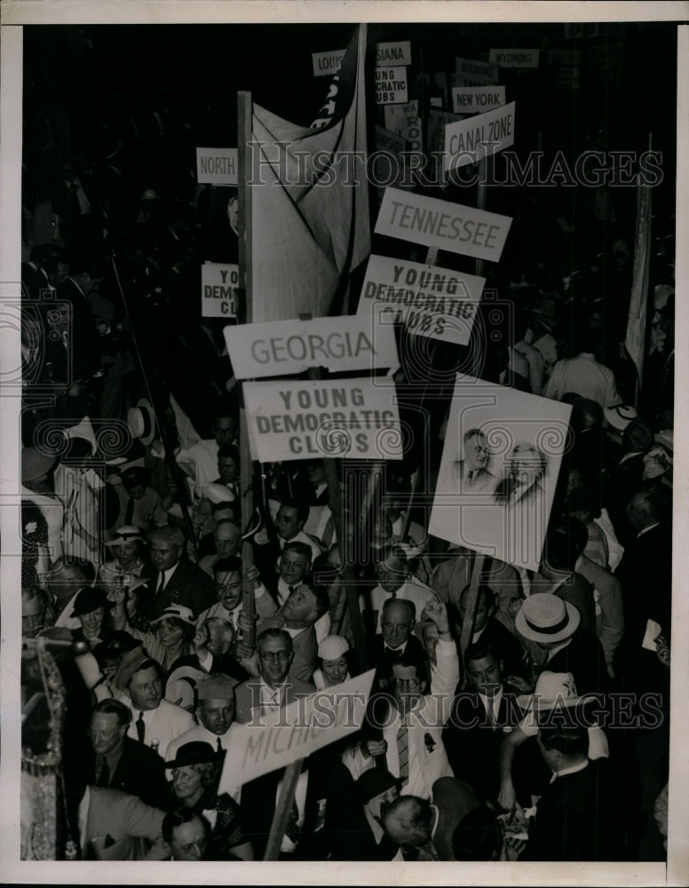 1936 Press Photo Democratic National Convention in Philadelphia - nef26826