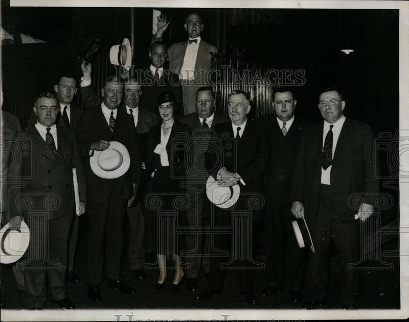 Load image into Gallery viewer, 1932 Press Group of Tammany Delegates Arrive to Attend Democratic Convention
