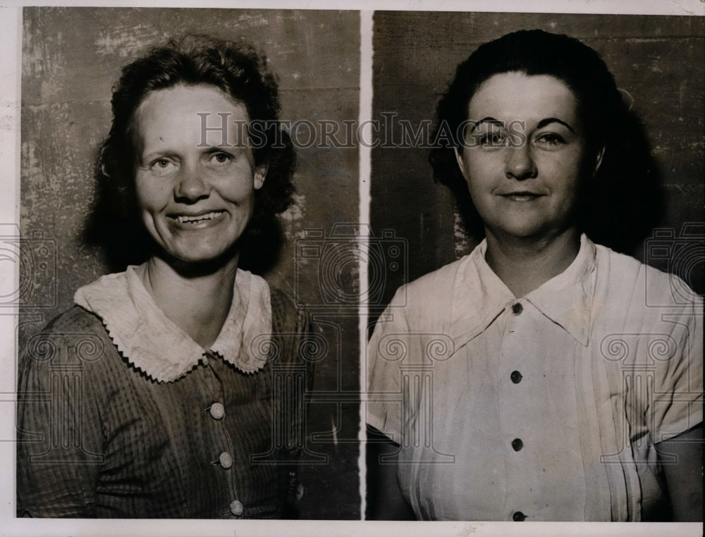 1938 Press Ms Jean Brooks & Ms Beulahi Honeycutt Held in Murder of Felix Shannon