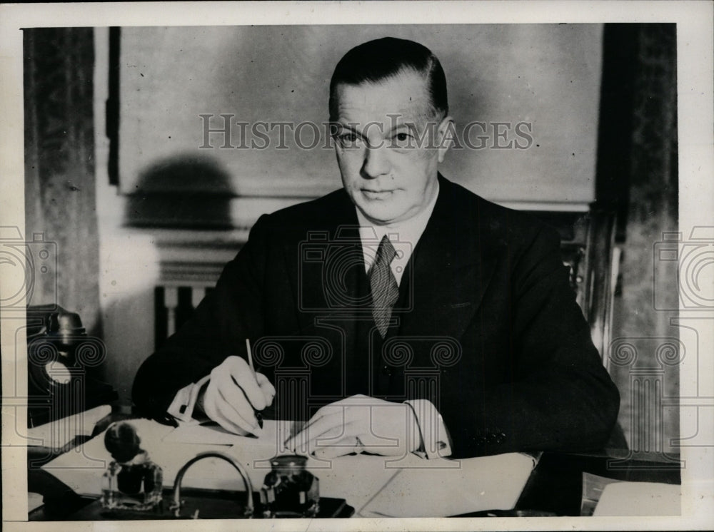 1940 Press Photo Sir Andrew Rae Duncan Appointed Board of Trade President