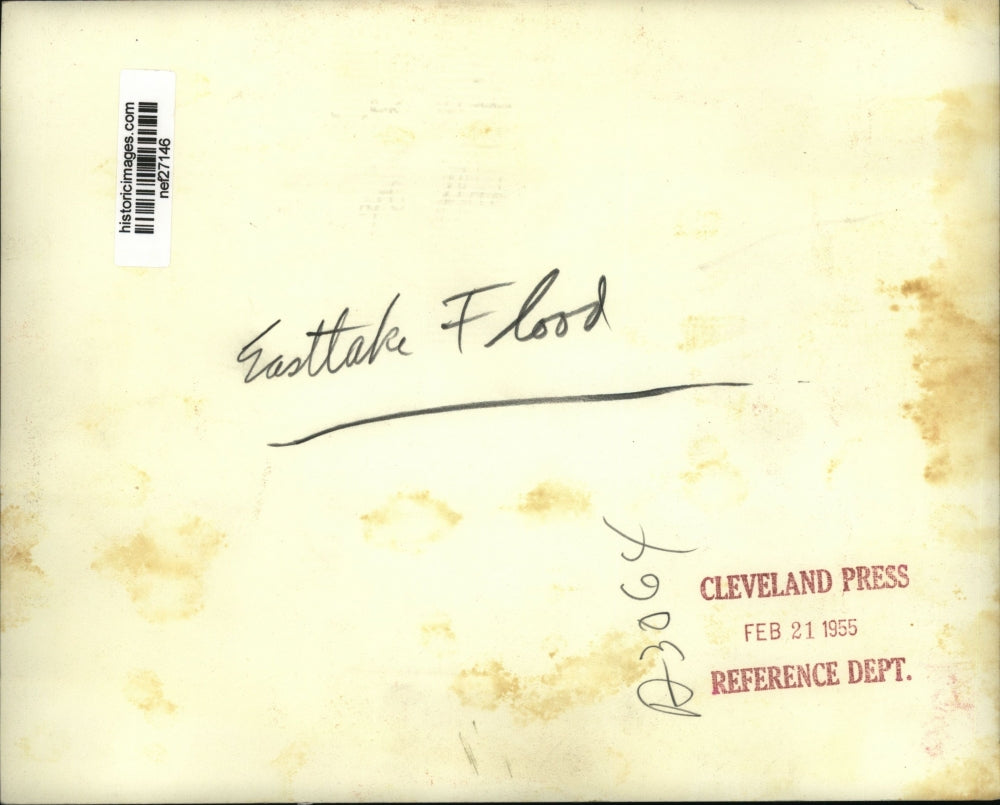 1955 Press Photo Eastlake Flood - nef27146