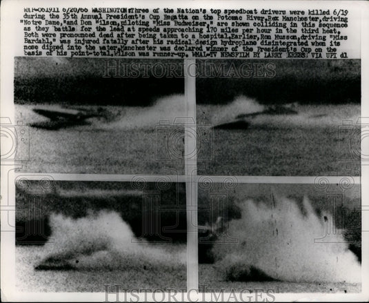 1966 Press Photo Nation's top speedboat drivers killed during President's Cup