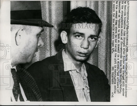 1961 Press Photo Bobby Scales of Chattanooga Questioned in Murder - nef27216