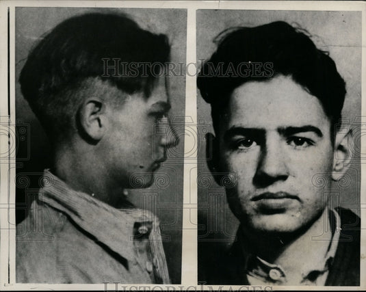 1938 Press Photo Maynard Lang, William Durst Wanted for Washington Kidnappings