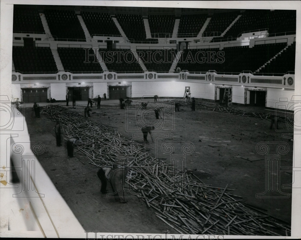 1936 Press Photo Cleveland Public Hall Remodeled for Republican Convention