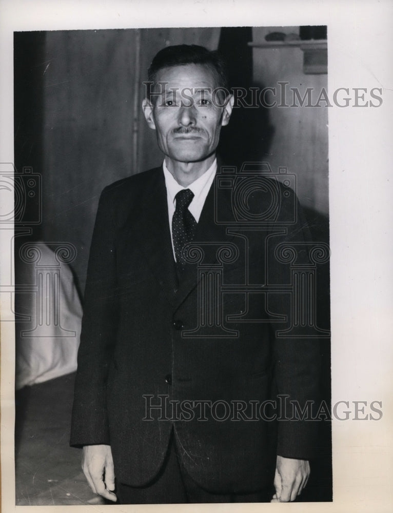 Load image into Gallery viewer, 1945 Press Photo Kese Terashima Japanese Minister of Communications &amp; Railroads
