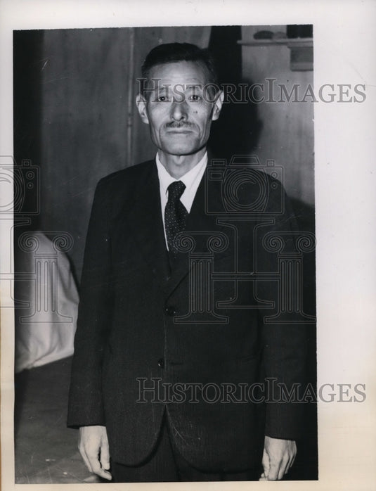 1945 Press Photo Kese Terashima Japanese Minister of Communications & Railroads