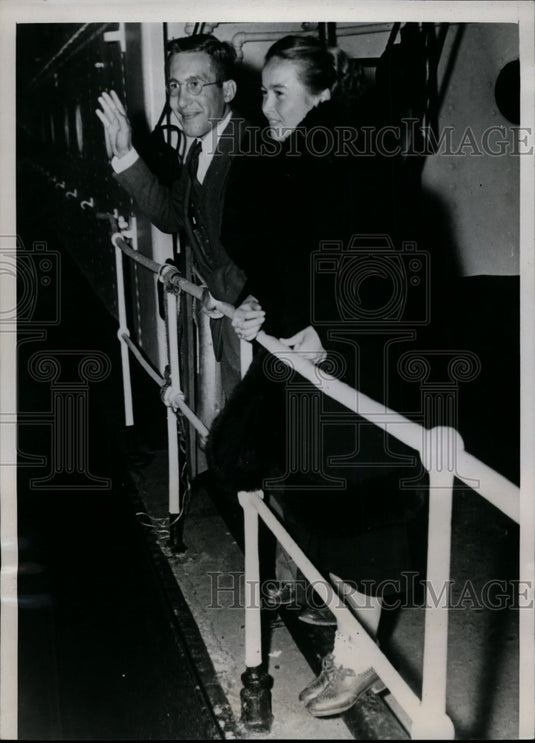 1939 Press Photo Rev.G.K.Wiencke,Lutheran Pastor with his German bride