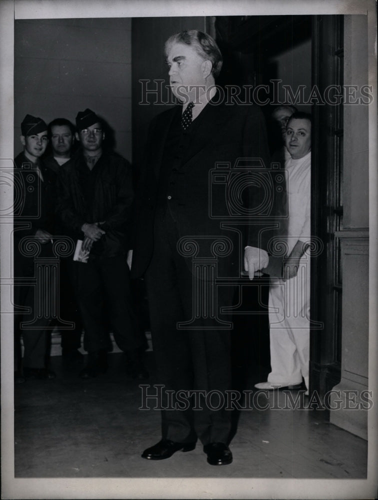 1946 Press Photo John L Lewis, United Mine Workers Union President in Chicago
