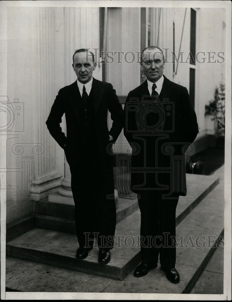 1933 Press Photo Senator J Connolly & Michael Mar White - nef27716
