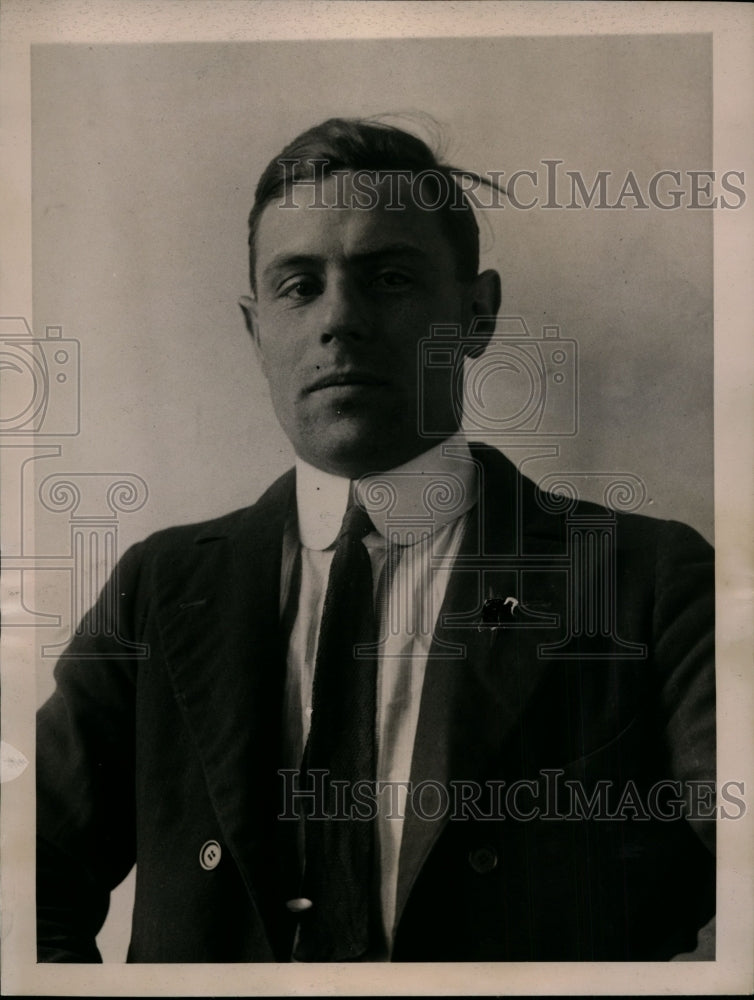 1922 Press Photo Reuben Norkin Owner of Welding Shop Charged Murder of Woman