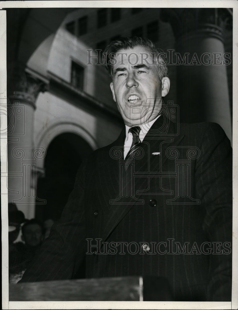1940 Press Photo Henry Wallace Receives Generous Welcome in Los Angeles