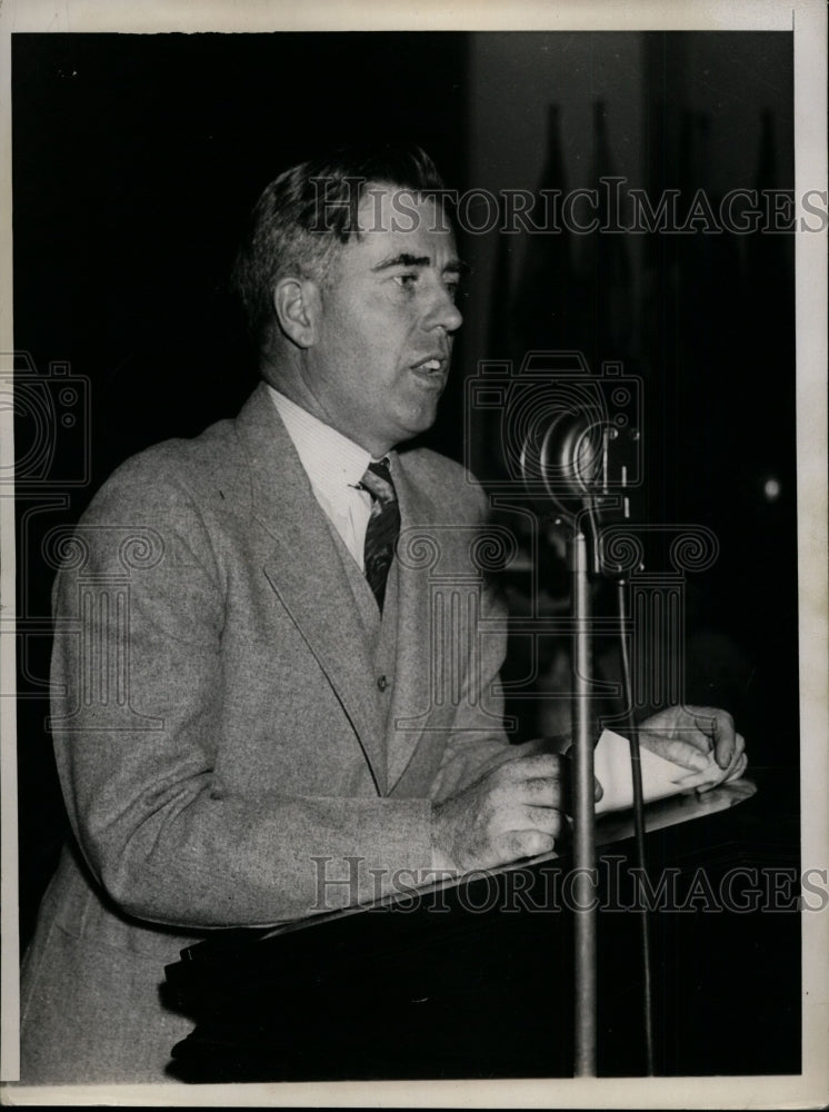 1936 Press Photo Secretary of Agriculture Henry A Wallace Addressed Conference