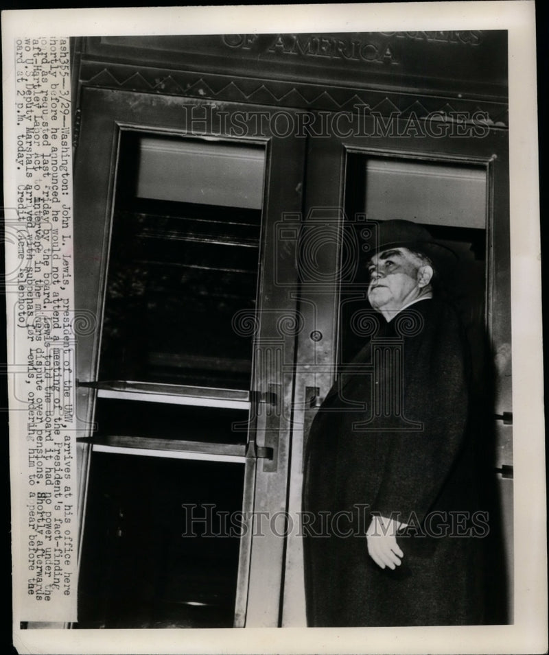 Load image into Gallery viewer, 1948 Press Photo John L. Lewis at His Office, Washington, D.C. - nef27943
