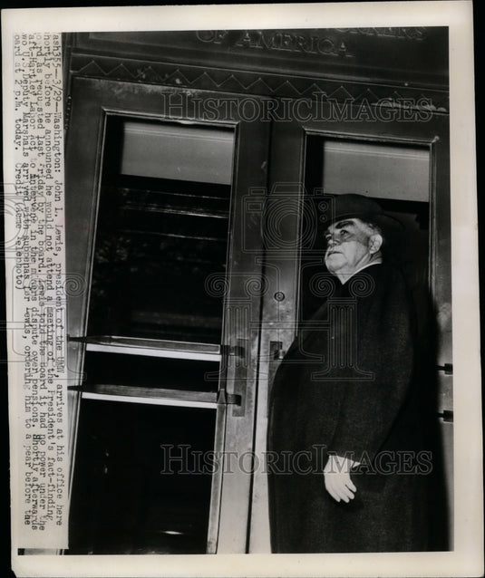 1948 Press Photo John L. Lewis at His Office, Washington, D.C. - nef27943