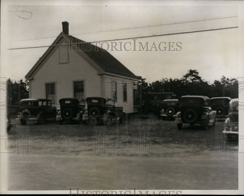 1933 Press Photo Police Headquarters at Harwick, Massachusetts - nef28101