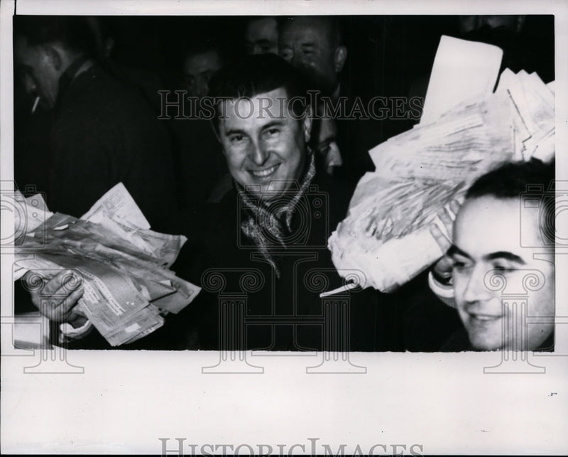 Load image into Gallery viewer, 1955 Press Photo Pierre Poujade of France - nef28106
