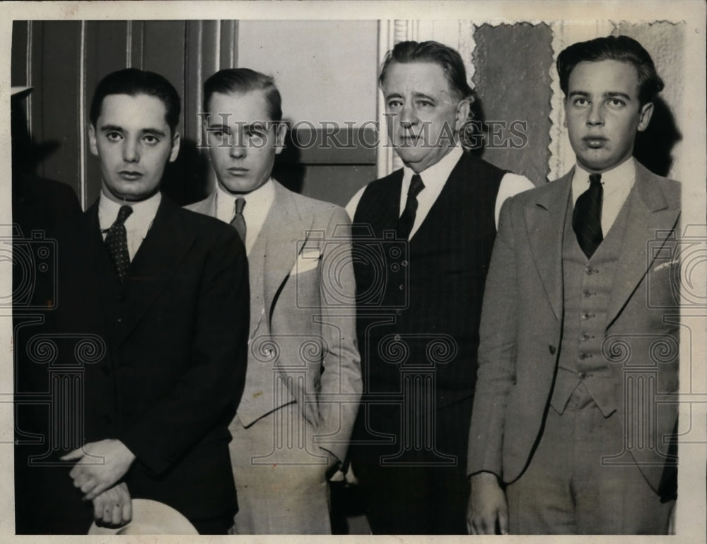 1931 Press Photo Edward Roehl Son of Wealthy Chicagoan Arrested for Murder