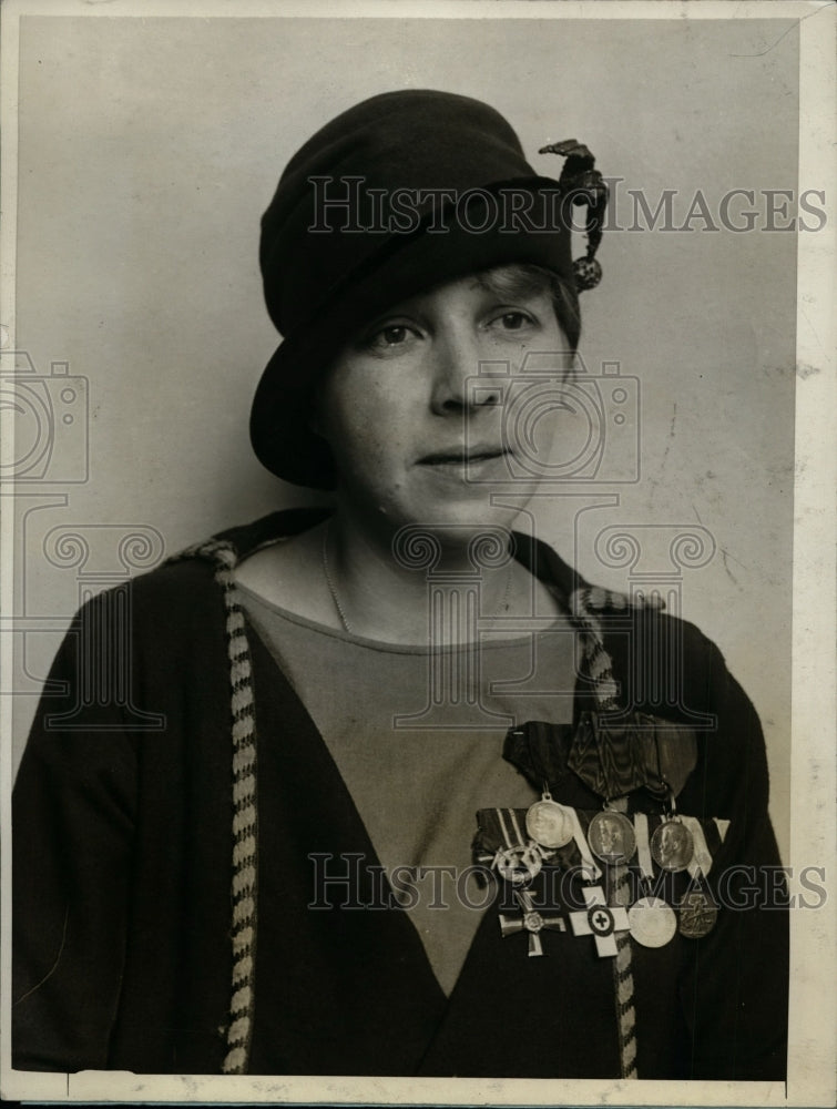 1926 Press Photo Dagmar Ruin Red Cross Veteran of Finland to Visit America