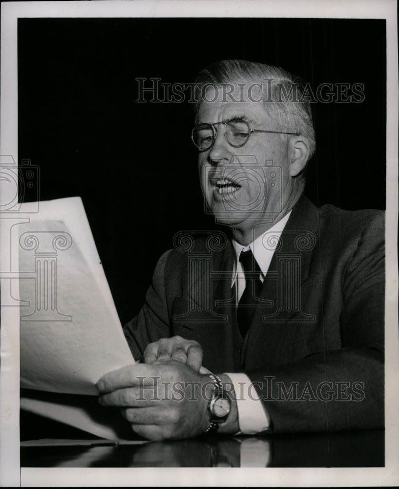 1948 Press Photo Henry A. Wallace at house Foreign Affairs Committee Hearing