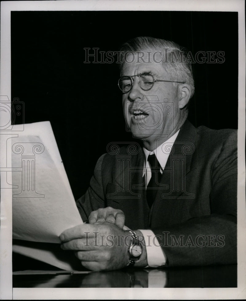 Load image into Gallery viewer, 1948 Press Photo Henry A. Wallace at house Foreign Affairs Committee Hearing
