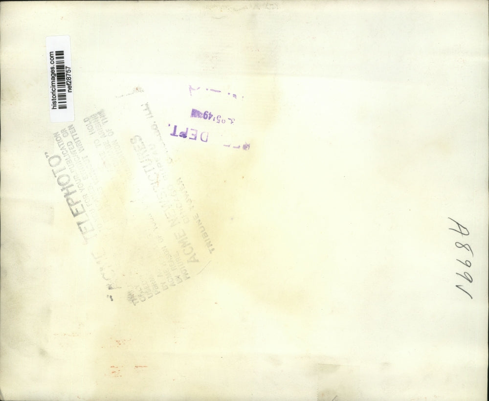 1949 Press Photo Scott Lucas, Richard Russell, Kenneth Wherry Meeting Washington