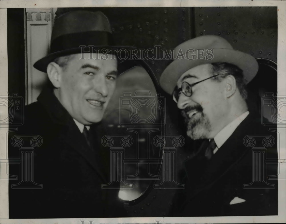 1939 Press Photo Vladimir Hurban, Don Fernando at U.S. State Department