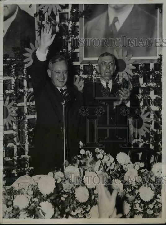 1936 Press Photo Governor Alf Landon Speaker at Missouri Republican Luncheon