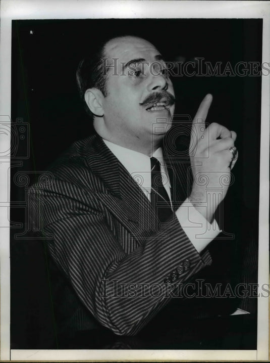 1942 Press Photo Elliott E. Simpson at House Interstate Commerce Hearing