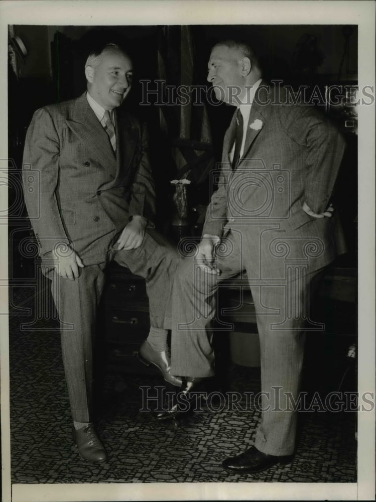 1939 Press Photo James M. Malone, Andrew J. Emanuel of Philadelphia - nef29241