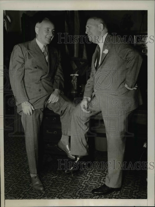 1939 Press Photo James M. Malone, Andrew J. Emanuel of Philadelphia - nef29241