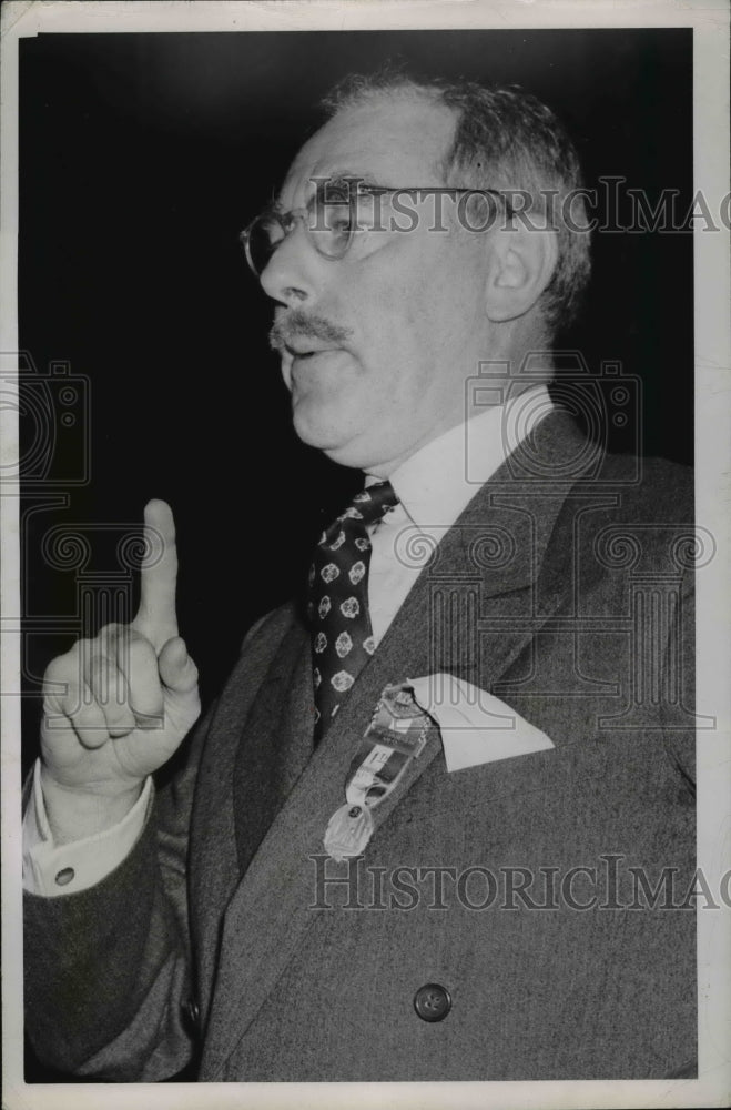 1949 Press Photo Secretary of State Dean Acheson Addresses CIO Convention