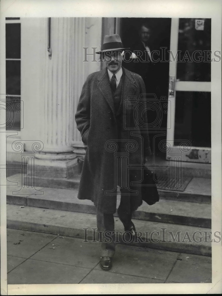 1933 Press Photo Undersecretary of Treasury Dean Acheson After Conference