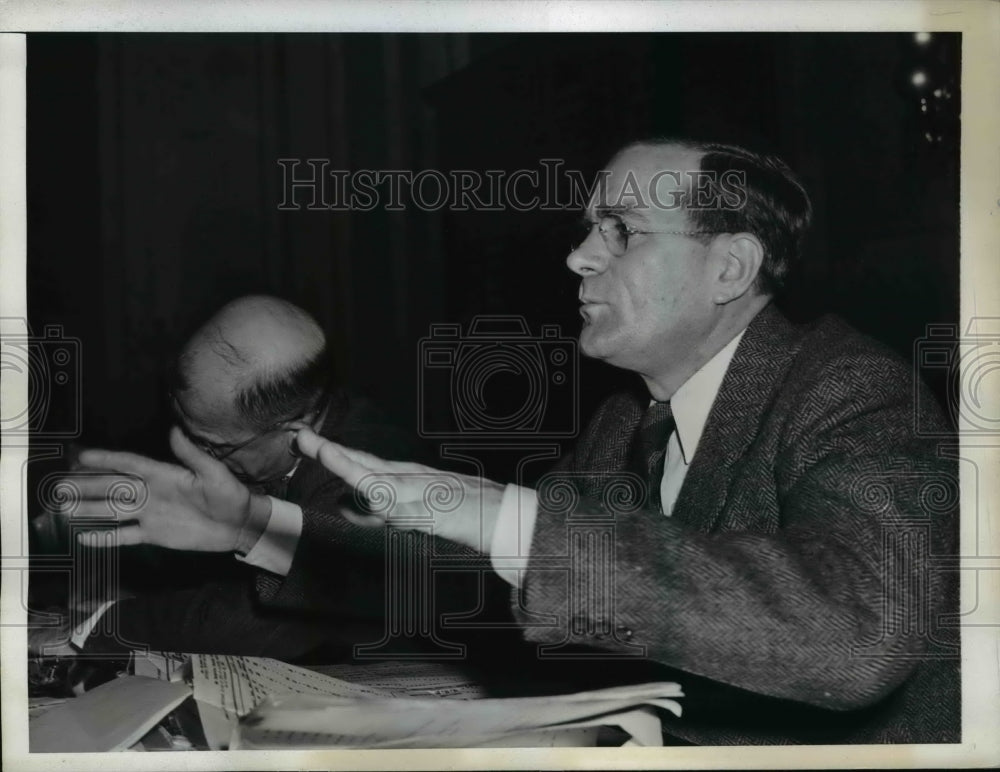 1943 Press Photo Aubrey Williams Defend NYA Program Before Congressional Session