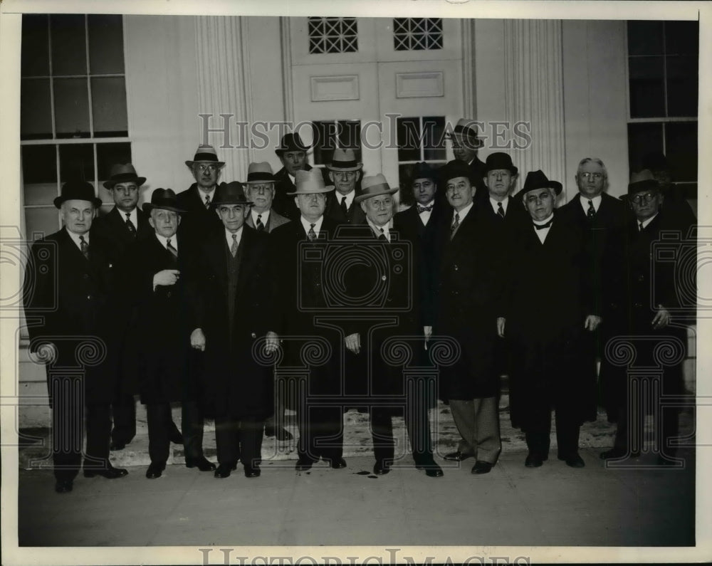 1935 Press Photo Executive Council American Federation of Labor at White House