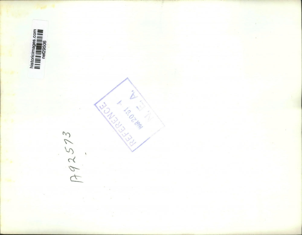 1961 Press Photo Frank McCullough at His Desk, Washington, D.C. - nef29506