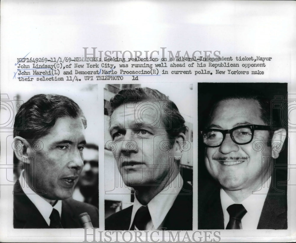 1969 Press Photo Officials Seeking Re-Election on a Liberal-Independent Ticket