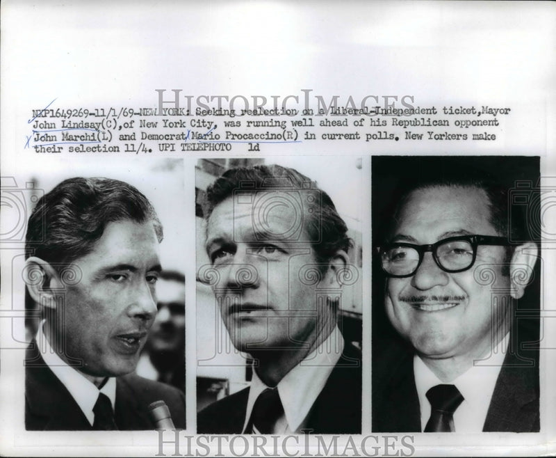 Load image into Gallery viewer, 1969 Press Photo Officials Seeking Re-Election on a Liberal-Independent Ticket
