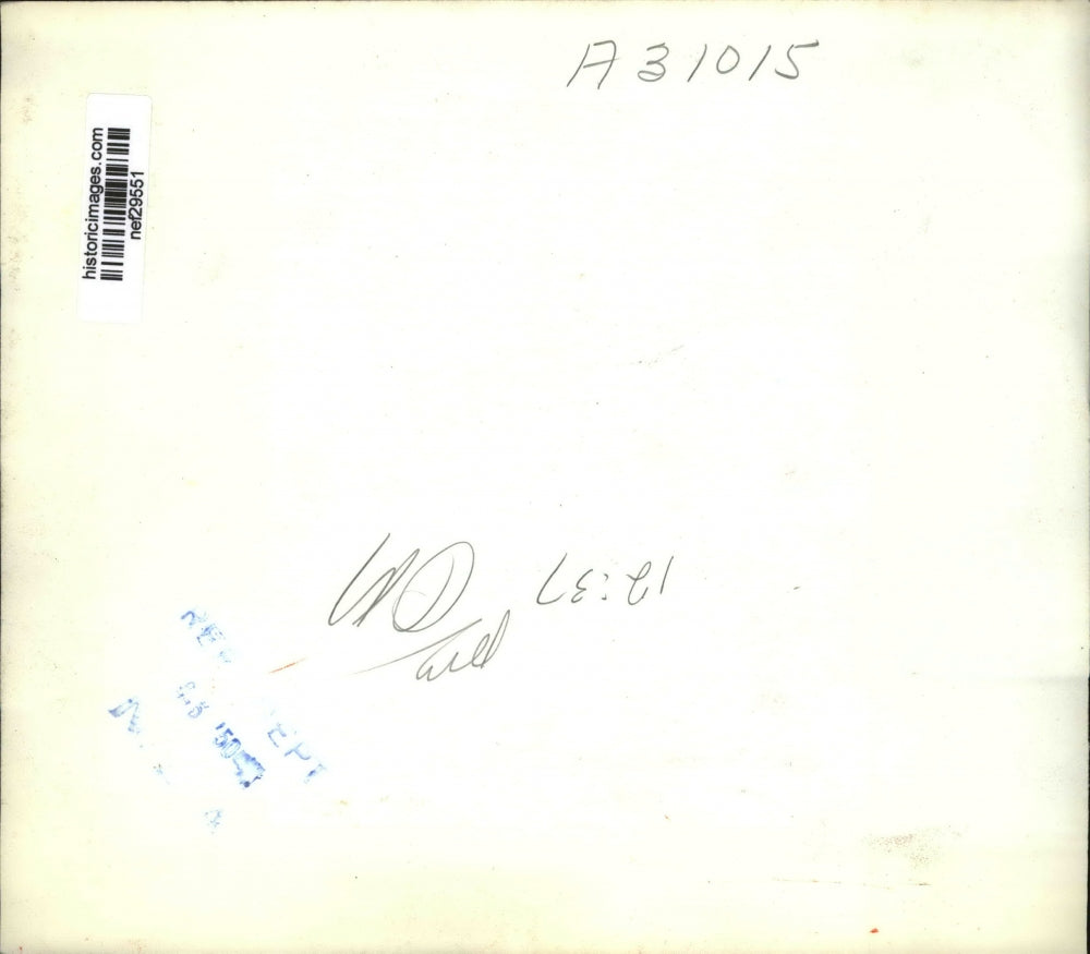 1950 Press Photo James McInerney and Robert Hitchcock at Senate Hearing