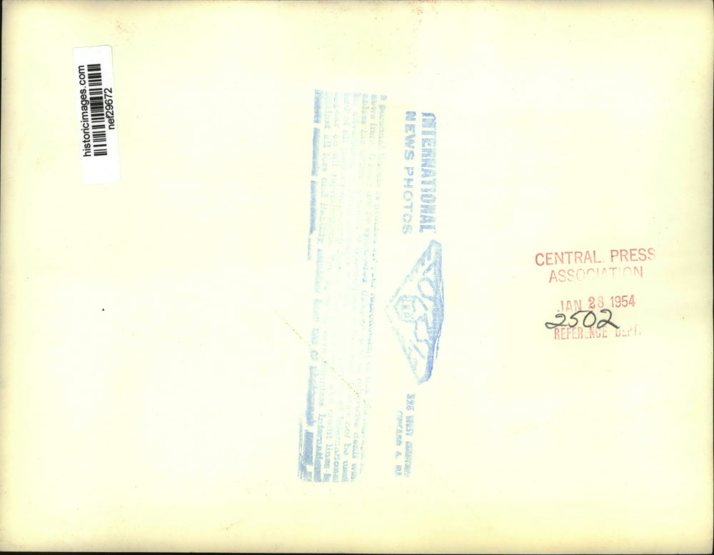 1954 Press Photo William Jenner, Richard Nixon, Robert Morris at Dinner Party