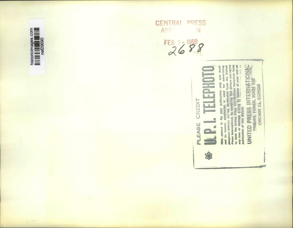 1960 Press Photo Nelson Rockefeller Talks with Frank Moore at NY State Meeting