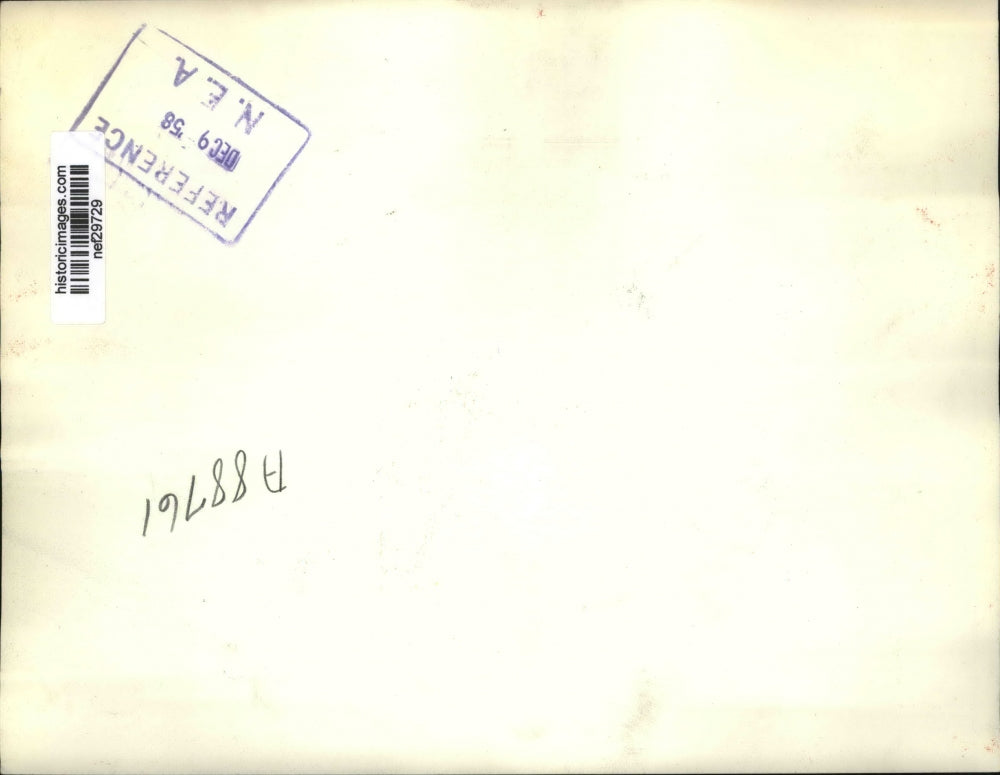 1958 Press Photo Ralph Rivers, Henry Benson Study Alaskan Poll Results