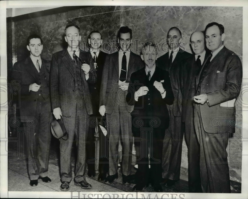 1941 Press Photo Counsels for Belgium in Oil Tanker Lawsuit, Texas - nef29743