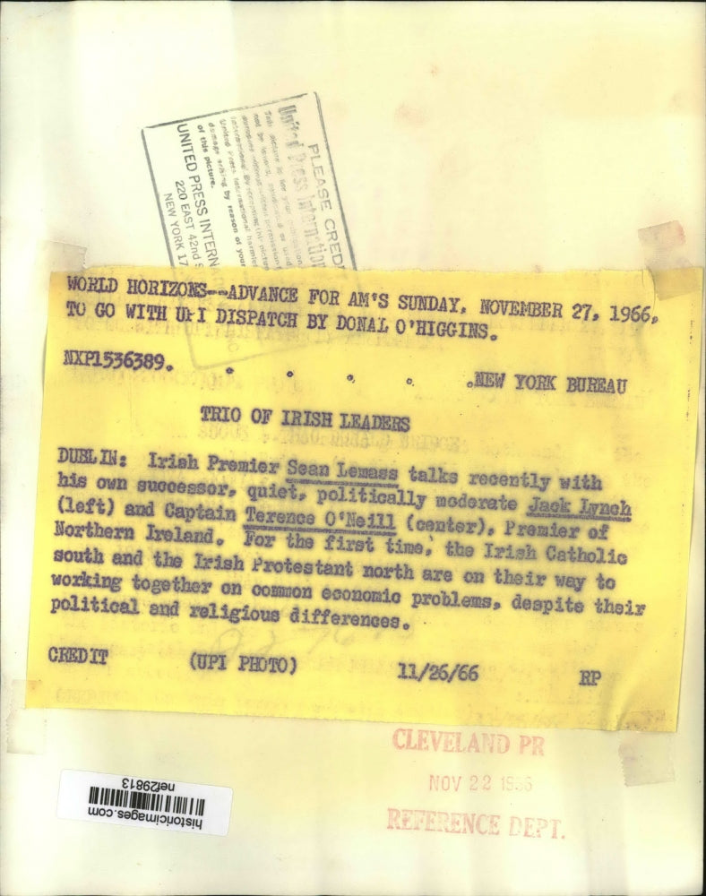 1926 Press Photo Irish Catholic South & Irish Protestant North Working Together