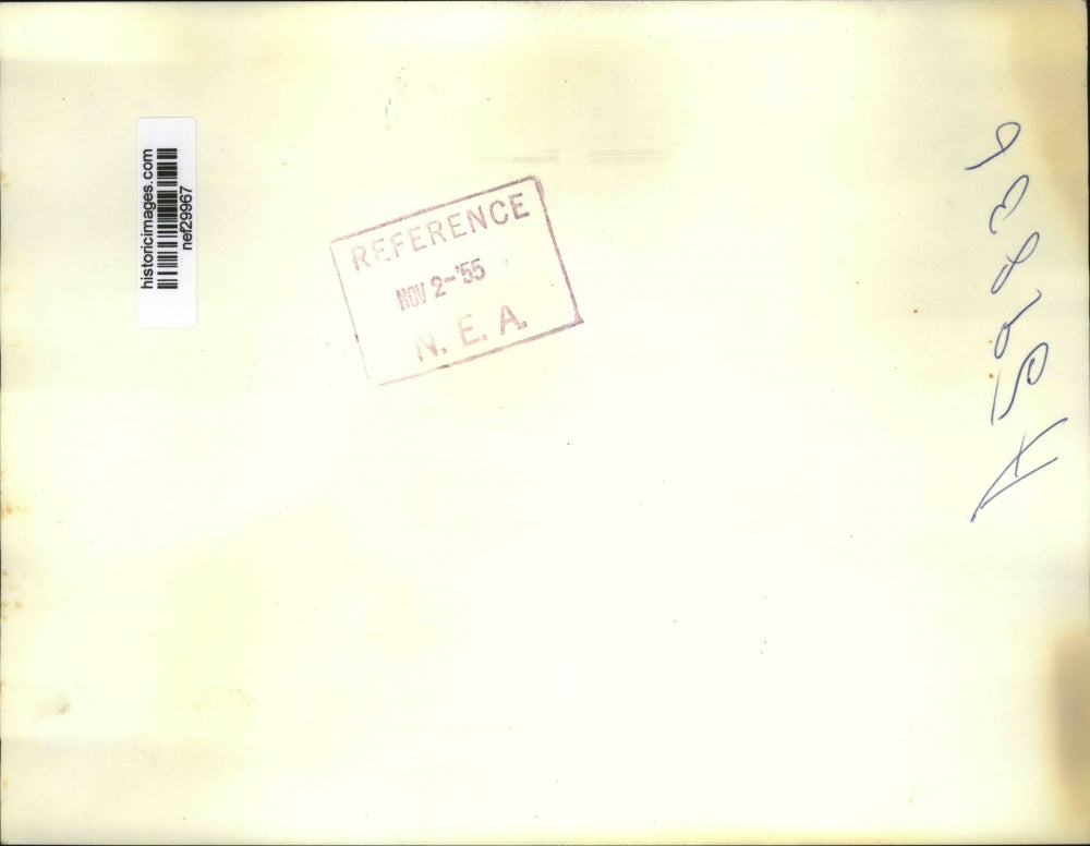 1955 Press Photo C E Wilson Introduces Lieutenant General Randolph Pate (Left)