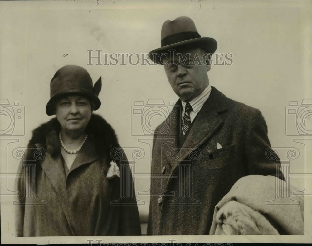 1929 Press Photo American Minister to Greece Robert Skinner and his wife