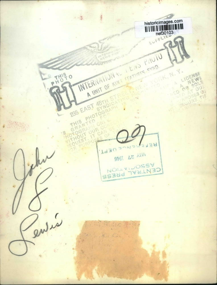 1946 Press Photo John L Lewis - nef30103