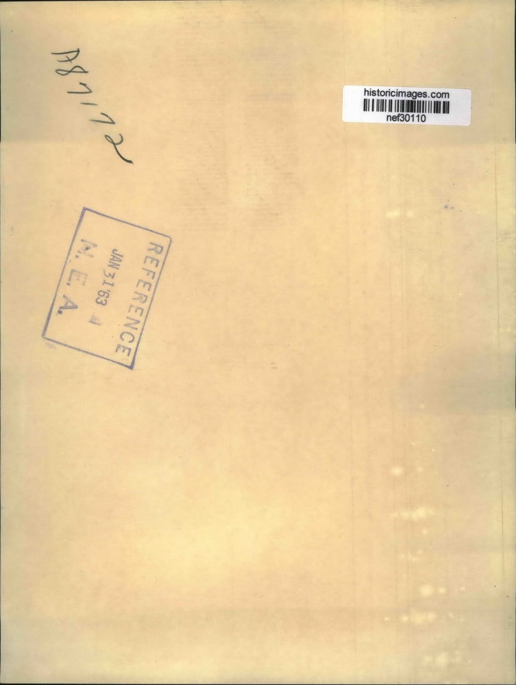 1963 Press Photo Livingston T Merchant Shown in His Office in State Department