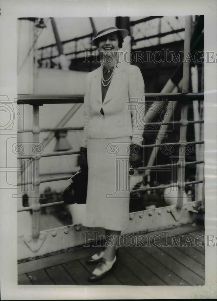 1938 Press Photo Mrs Lawrence Steinhardt Wife of US Ambassador to Peru