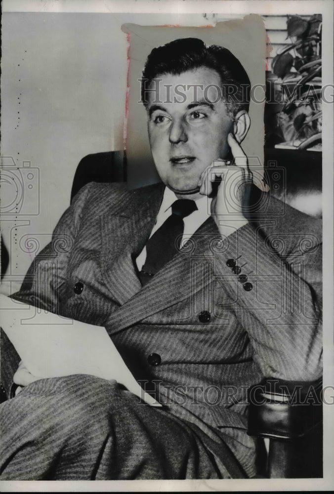 1953 Press Photo Harold H. Velde at House Un-American Activities Committee